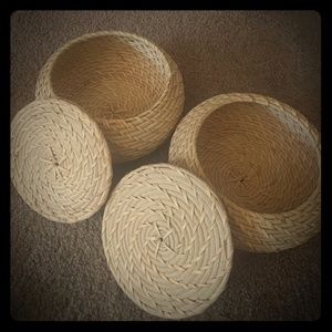 Handwoven unique storage baskets